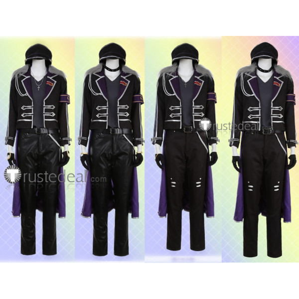 Ensemble Stars ES Idol Undead Oogami Koga Rei Sakuma Kaoru Hakaze Adonis Otogari Black Jacket Cosplay Costumes