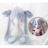 Vocaloid Gokuraku Jodo Miku Long Blue Cosplay Wig
