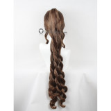 Final Fantasy VII Aerith Gainsborough Ponytail Brown Cosplay Wigs