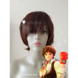 Street Fighter SAKURA Short Brown Cosplay Wig