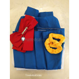 Pop Team Epic Poputepipikku Popuko Pipimi Blue White School Uniform Cosplay Costume