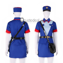 Pokemon Officer Jenny Blue Uniform Cosplay Costume