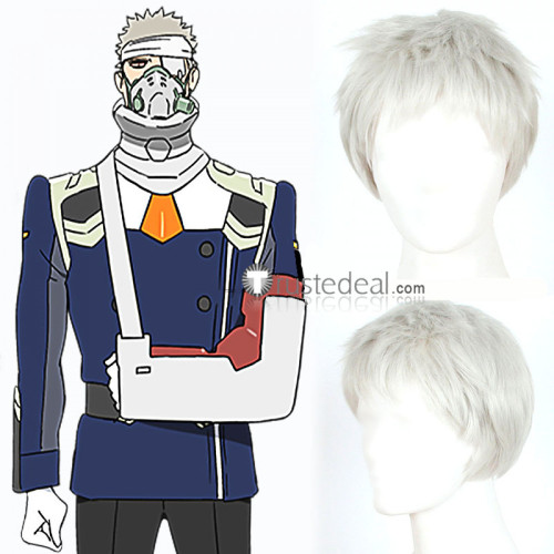 Darling in the Franxx 081 Silver Grey Cosplay Wig