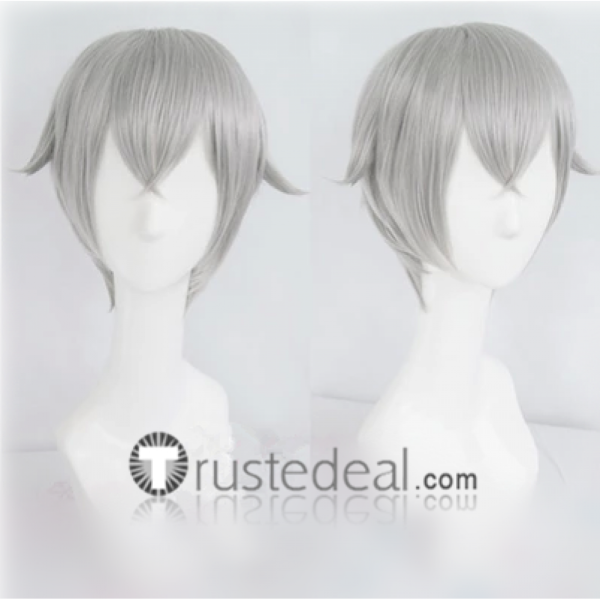 Touken Ranbu Hotarumaru Silver Gray Cosplay Wig