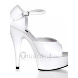 PU Leather Upper High Heel Open-toes Platform Sexy Sandals(99-33)