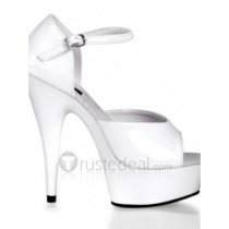 PU Leather Upper High Heel Open-toes Platform Sexy Sandals(99-33)