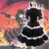 Date A Live Kurumi Tokisaki Gothic Cosplay Costume