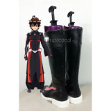 Twin Star Exorcists Sousei no Onmyouji Rokuro Enmado Black Cosplay Boots Shoes