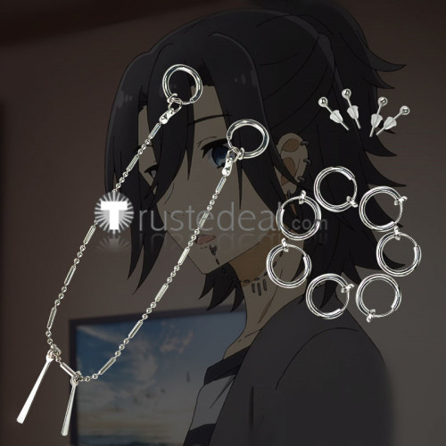 Horimiya Hori-san to Miyamura-kun Izumi Miyamura Daily Lip Piercing Earrings Cosplay Accessories