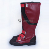 The Avengers Captain America Cosplay Dark Red Boots Shoes