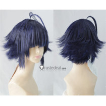 Boruto Naruto Next Generations Himawari Uzumaki Black Blue Cosplay Wig