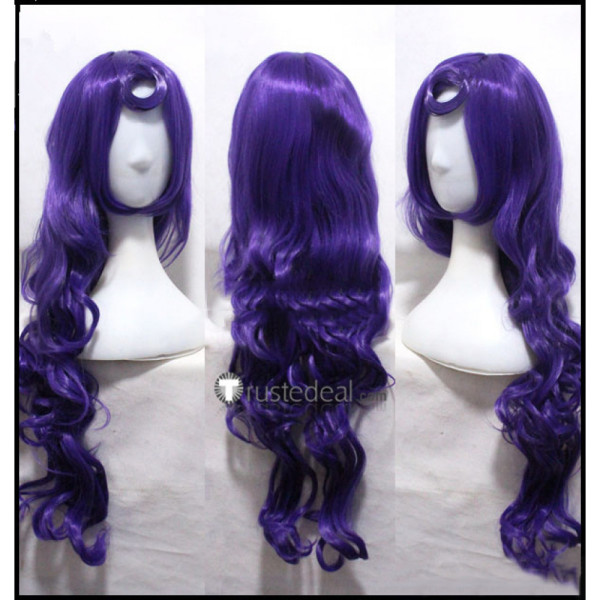 League of Legends Lulu Dark Purple Cosplay Wig Hat
