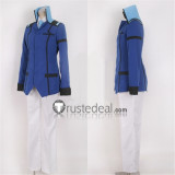 Mobile Suit Gundam 00 Graham Aker Blue White Cosplay Costume