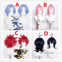 SK8 the Infinity SK∞ Reki Langa Cherry Blossom Miya Red Blue Pink Black Cosplay Wigs