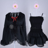 EGOIST The Everlasting Guilty Crown Inori Yuzuriha Black Lolita Cosplay Costume