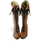 Devil May Cry 4 Lady Brown Cosplay Boots Shoes