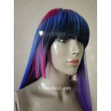 Glitch Techs Miko Kubota Purple Pink Black Cosplay Wig