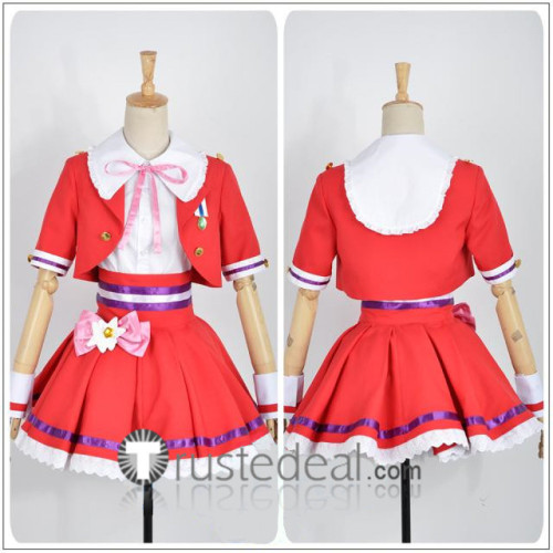 The Idolmaster Cinderella Girls New Generation Uzuki Shimamura Red Cosplay Costume