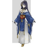 Touken Ranbu Mikazuki Munechika Female Genderbend Kimono Cosplay Costume 2