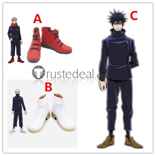 Jujutsu Kaisen Sorcery Fight Yuji Itadori Toge Inumaki Megumi Fushiguro Cosplay Shoes Boots