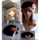 Amnesia Heroine Hat Socks Brown Cosplay Wig