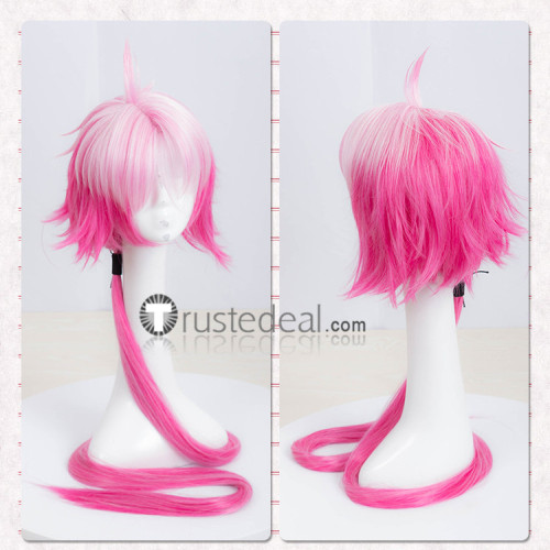 Nanbaka Tsukumo Styled Pink Cosplay Wig
