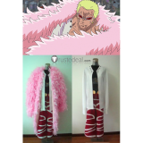 One Piece Donquixote Doflamingo Pink Black Cosplay Costume
