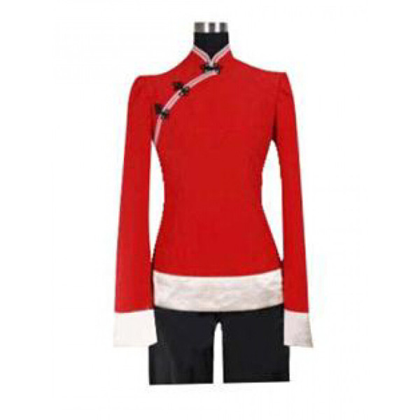Hetalia: Axis Powers China Red Cosplay Costume