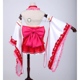 Re Zero Gokuraku Jodo Rem Ram Pink Blue Cosplay Costumes