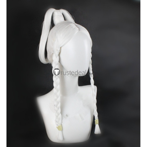 Avatar The Last Airbender Princess Yue White Prestyled Cosplay Wig