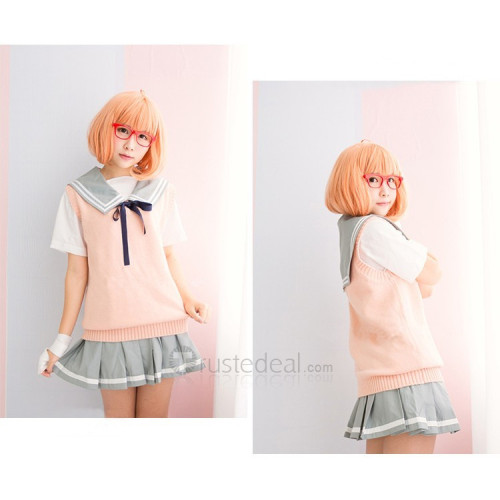 Kyoukai no Kanata Beyond the Boundary Kuriyama Mirai School Suit Cosplay Costume