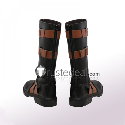 Mortal Kombat X Scorpion Black Cosplay Boots Shoes