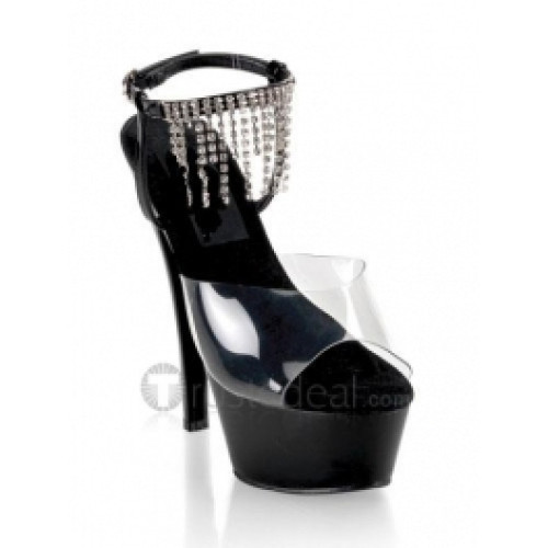 Imported PVC Upper High Heel Open-toes Platform Sexy Sandals(99-80)