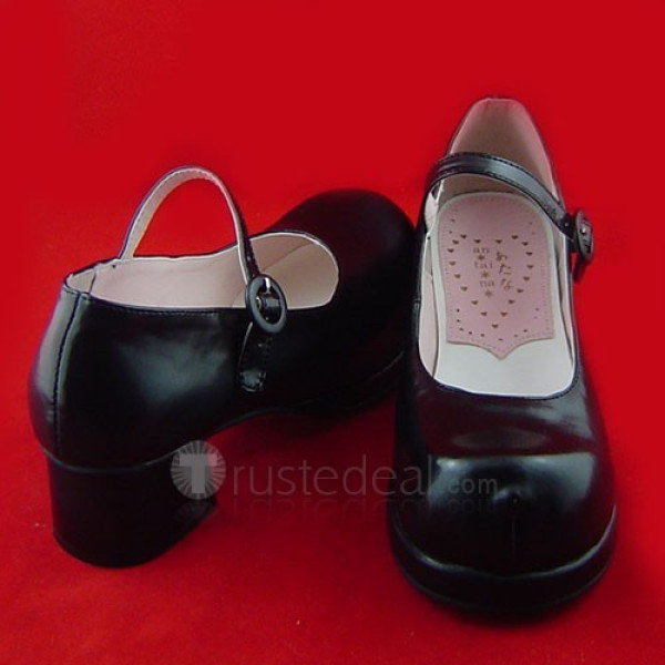 Black Lolita Cosplay Shoes