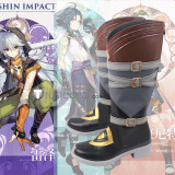 Genshin Impact Fischl Lisa Razor Xiangling Jean Cosplay Shoes Boots