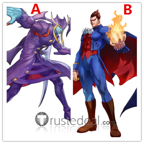 Darkstalkers Demitri Maximoff and Jedah Dohma Cosplay Costumes