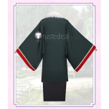 Kakuriyo Bed and Breakfast for Spirits Odanna Black Red Kimono Cosplay Costume
