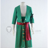 One Piece Zoro Roronoa Green Cosplay Costume