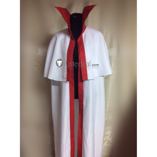 Rurouni Kenshin Hiko Seijuro XIII White Blue Cosplay Costume