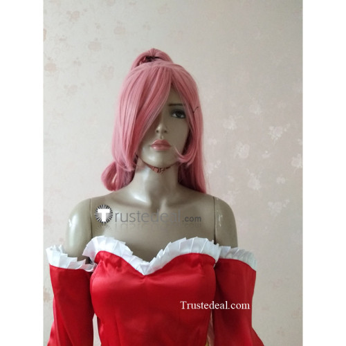 Fairy Tail Meredy Long Pink Ponytail Cosplay Wig 100cm