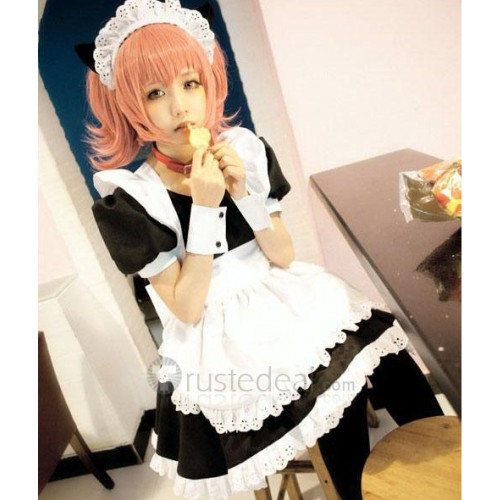 Inu x Boku SS Roromiya Karuta Black White Maid Outfit Cosplay Costumes