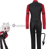 Helltaker Cerberus Lucifer Red Black Cosplay Costumes