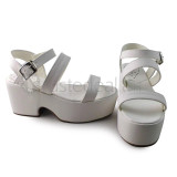 White Classic Lolita Sandals