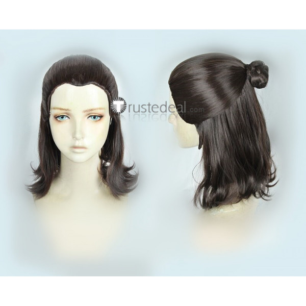 Game of Thrones Arya Stark Brown Braids Cosplay Wig