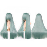 Ao no Exorcist Cheng Long Liu Gray Green Cosplay Wig