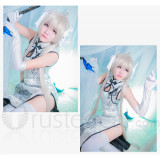Yosuga no Sora Kasugano Sora Cheongsam White Black Cosplay Costume