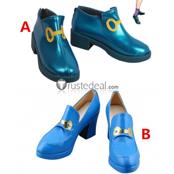 JOJO Yamagishi  Yukako Blue Cosplay Shoes