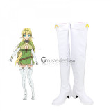 Isekai Maou to Shoukan Shoujo no Dorei Majutsu Shera L Greenwood White Cosplay Boots Shoes