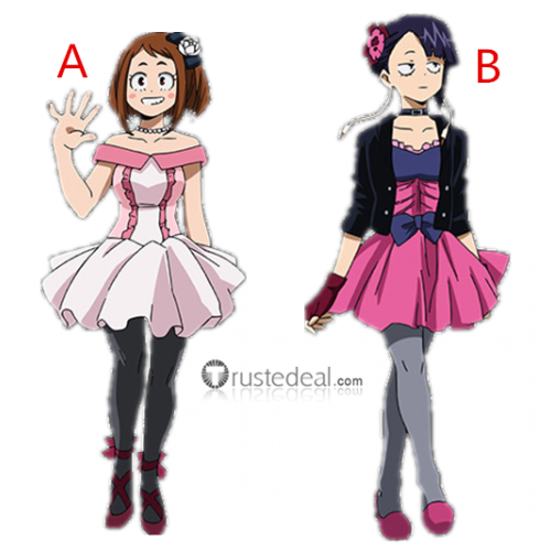 Boku no Hero Academia My Hero Academia Movie Two Heroes Ochaco Uraraka Kyoka Jiro Cosplay Costumes