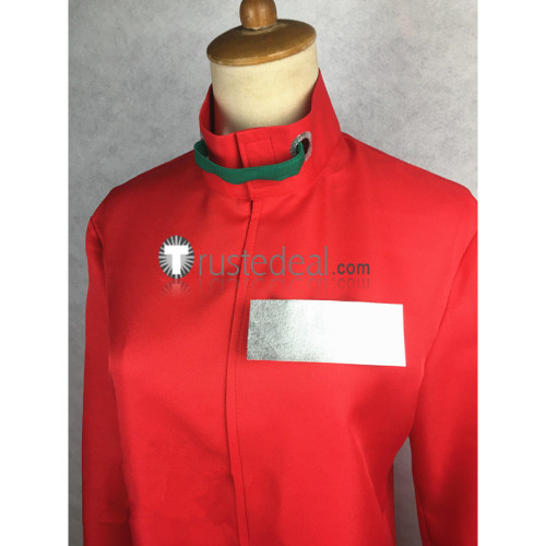 Nanbaka Liang Red Jumpsuit Cosplay Costumes